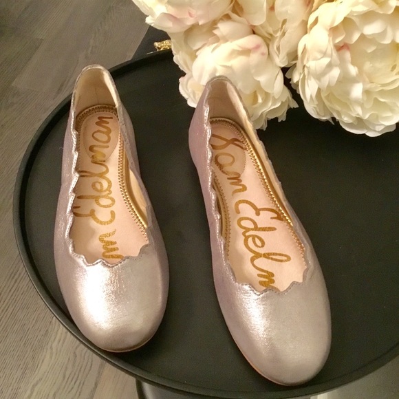 NEW Sam Adelman metallic Finnegan Ballet flats sz6 - Picture 3 of 8